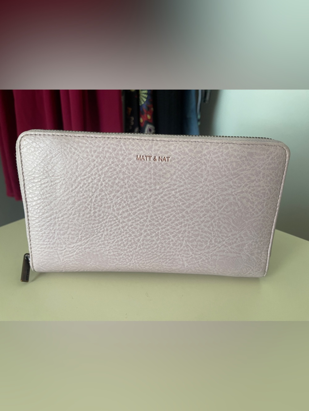 Matt & Nat Lilac Zip-Around Wallet